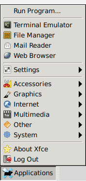 applications menu